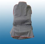 Re-Usable Grey Nylon Car Seat Covers with red piping