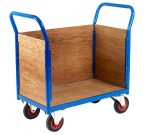3 Sided Platform Truck with Mesh or Plywood Panels (Capacity 500kg)