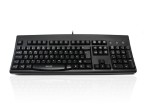 Accuratus 260 Lower Case - PS/2 Full Size Lower Case Professional Keyboard with Contoured Full Height Touch Typing Keys & Patented One Touch Euro Key - Black