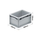 Basicline Range (200 x 150 x 120mm) Euro Container with Hand Grips