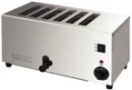 CE529 Commercial stainless steel six slot toaster.
