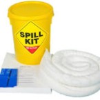 35 Litre Oil and Fuel Spill Kit in a Plastic Drum - KIT17842