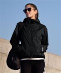 Women's Carmel - minimalistic hooded windbreaker