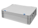 Basicline Euro Container Cases (600 x 400 x 185mm) with Hand Holes