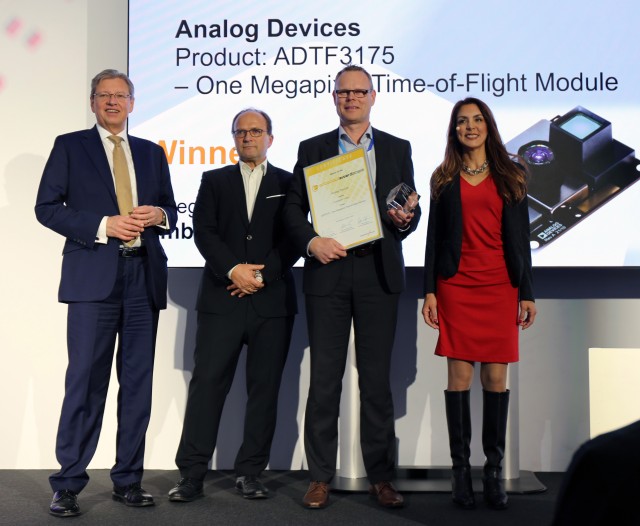 Analog Devices’ ADTF3175 Time-of-Flight Depth Sensor Honoured with “embedded award” at embedded world 2023