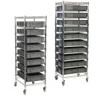 Eclipse Chrome Euro Box Trolley For 120mm Deep Euro Containers