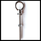 Stainless Steel Long Shank Eye Bolt with Nut & Washer