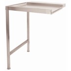 Classeq Pass Through Dishwasher Table - 600mm Left Hand