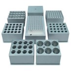 Bibby Scientific Aluminium Block for 8 x 19mm Ø Tubes SHT1/16 - Aluminium blocks SHT for block heaters Stuart SBH series