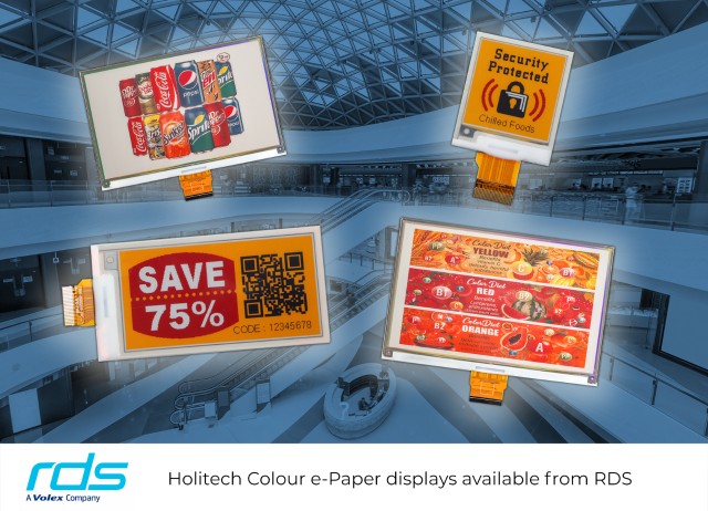 e-Paper displays feature low power Bi-stable display technology