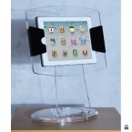 Clear Acrylic iPad Display Case Stand