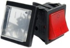 CP.SW.6778 Red Rocker Switch - Indented