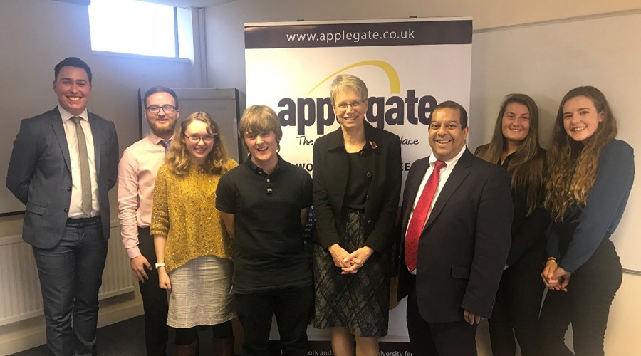 Vice Chancellor of Plymouth University visits Applegate