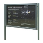21 x A4, A-Max aluminium noticeboard