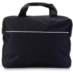 Document bag with zipped compartment