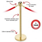 Gold Post Stanchion
