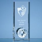20cm Optical Crystal Football in the Hole Award