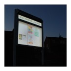 Solar-illuminated Noticeboards