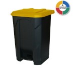 80 Litre Pedal Bins With Coloured Lids