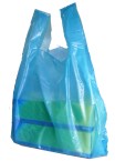 11 x 17 x 21" 20mu Blue Recycled Vest Carriers (1000)