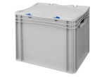 Basicline Euro Container Cases (400 x 300 x 335mm) with Hand Holes