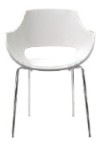 Frovi Globe G90W Armchair in White