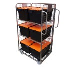 3 Sided Merchandise Trolley (900 x 650 x 1690mm) Roll Cage