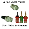 Spring Check Valves & Foot Valve Strainers