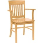 Wooden Side Chair Natural Finish