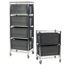 Eclipse Chrome Euro Box Trolley For 325mm Deep Euro Containers