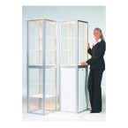 Folding Trade Show Glass Display Cabinet