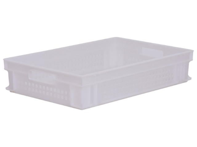 Plastic Trays (600 x 400 x 120mm) 23.7 Litre Capacity&#44; Stackable with Vented Sides and Base