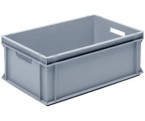 Grey Range Euro Container - 40 litres with Handholds (600 x 400 x 220mm)