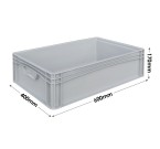 Basicline Range (600 x 400 x 170mm) Euro Container with Hand Grips