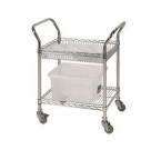 Eclipse Chrome Wire Combination Trolley With 1 Shelf and 1 Basket