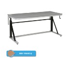 Adjustable Height Cantilever Workbenches (300 KG Capacity) with MDF Worktop