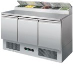 Cater-Cool PS300 3 Door Prep Counter With Gastro Well CK0408
