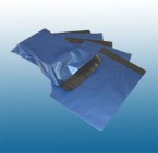 Blue Metallic Mail Bags