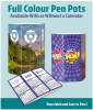 Full Colour Pen Pots Available With or Without a Calendar