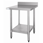 Vogue Stainless Steel Prep Table With Upstand