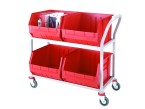 4 Container Distribution Trolley with 2 Levels