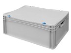 Basicline Euro Container Cases (600 x 400 x 220mm) with Hand Holes