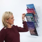 Wall Mounted Clear Literature Dispenser
