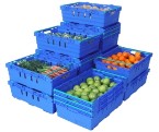 Bale Arm Coloured Nesting Ventilated Crates