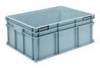 Grey Range Euro Container 130 Litres (800 x 600 x 325mm) Ribbed Base