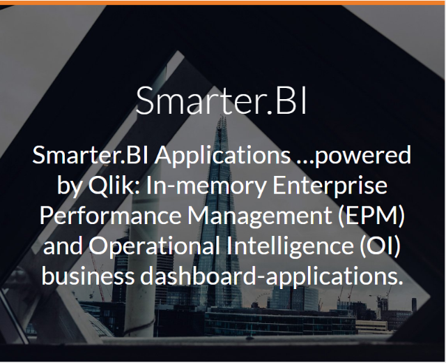 #SmarterBI Applications ...powered by Qlik