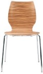 Frovi Shell Z39 Dining Chair in Zebrano