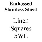 Stainless Steel Sheet Metal Embossed Finish