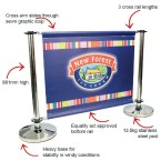Duo Cafe Barrier - Order Hardware Then Choose Banners