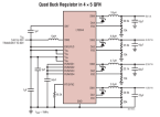 40VIN, Quad 1A (IOUT) Step-Down Switching Regulator with 100% Duty Cycle Operation